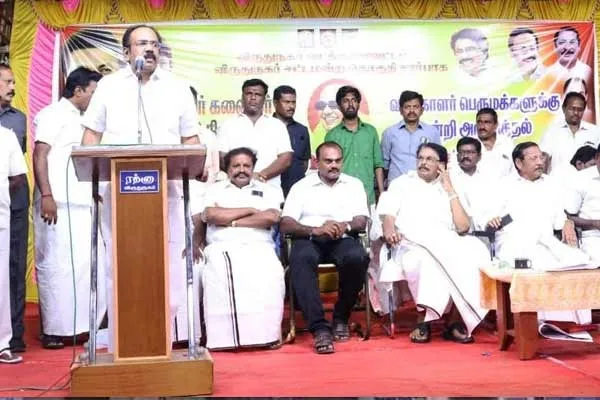 Minister Thangam Thennarasu admired Minister KKSSR Ramachandran